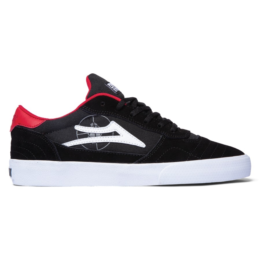 Lakai X Public Enemy Cambridge Black Red Mens Skate Shoes [Size: US 9]