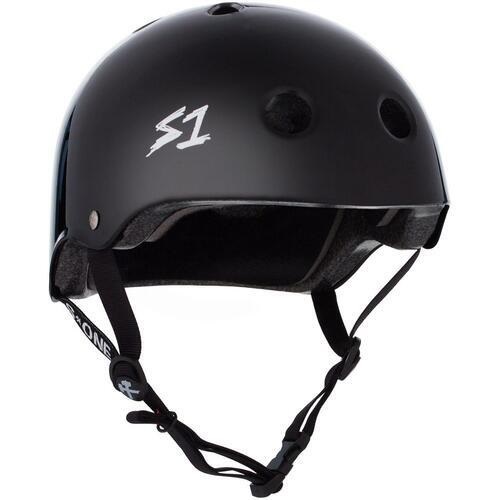 S1 S-One Mega Lifer Certified Black Gloss Helmet [Size: M]