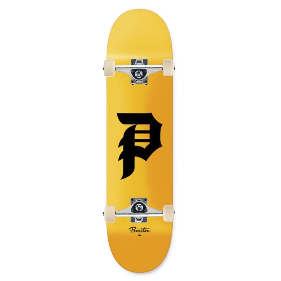 Primitive Dirty P Yellow Pro 7.75 Complete Skateboard