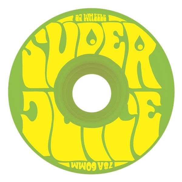 OJ Super Juice Green Yellow 78A 60mm Skateboard Wheels