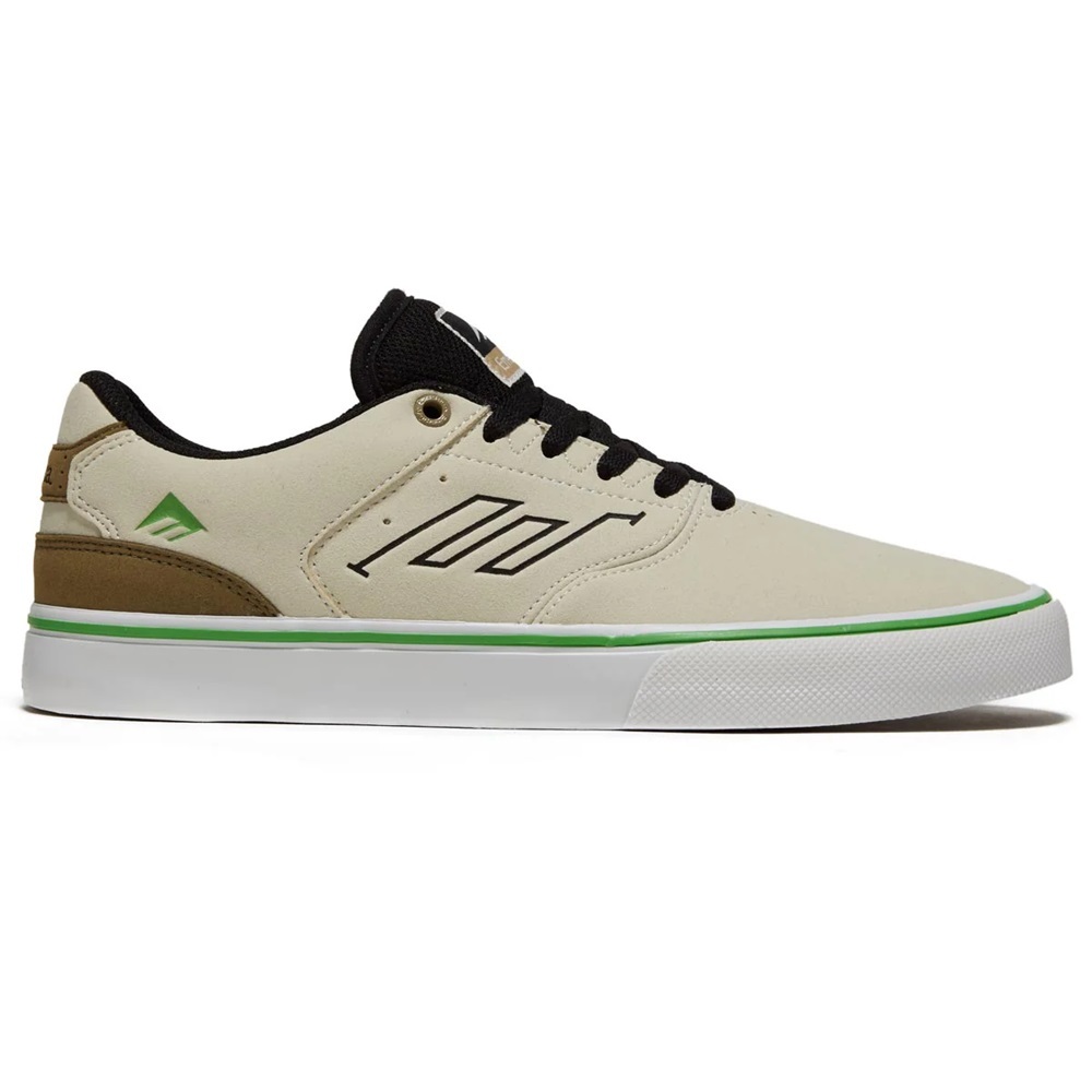 Emerica The Low Vulc Tan Green Mens Skate Shoes [Size: US 9]