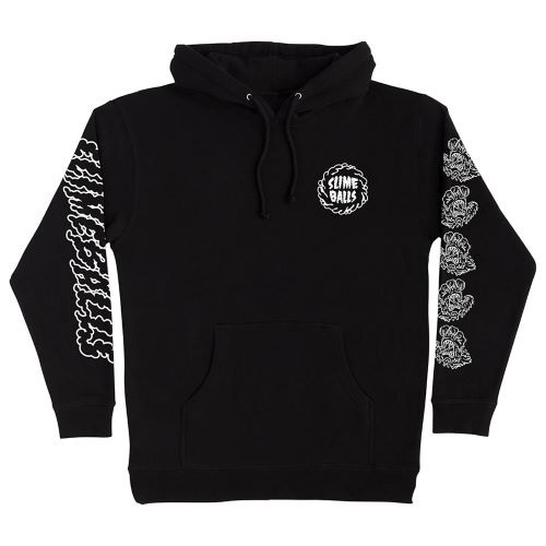 Slime Balls Mono Splat Black White Hoodie [Size: M]