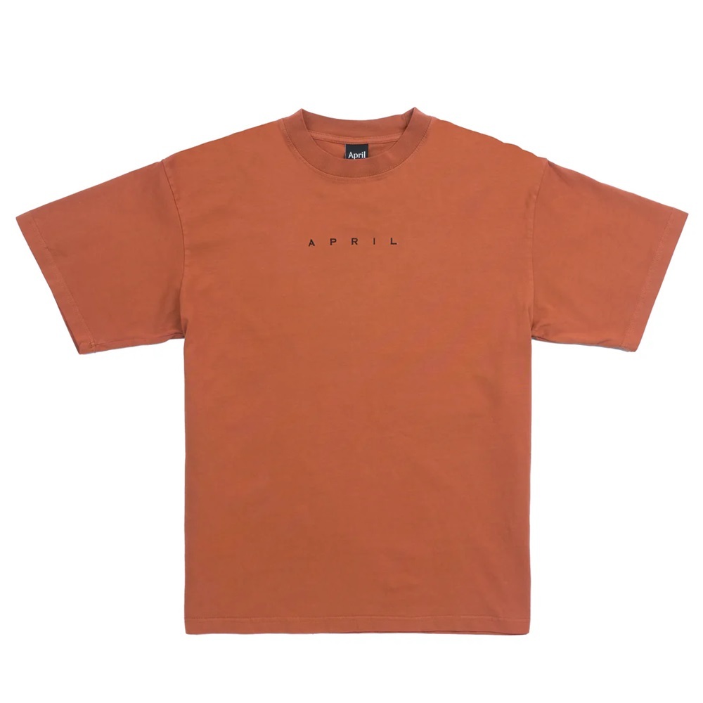 April AP Embroidery Orange T-Shirt [Size: XL]