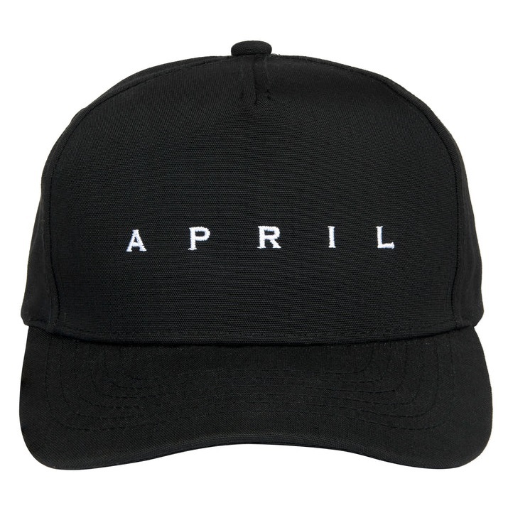 April EMB Black White Snapback Hat