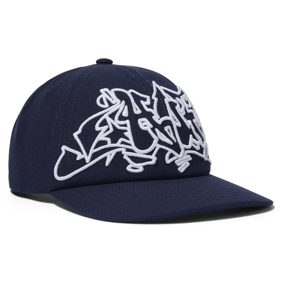 HUF Outlines Navy Snapback Hat