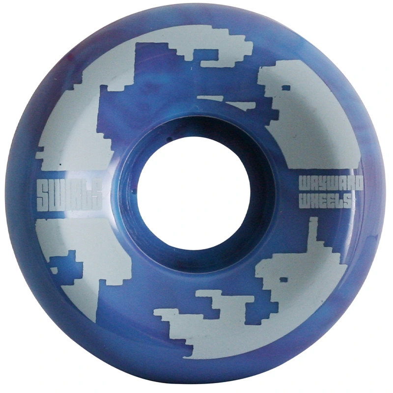 Wayward Turquoise Purple Swirl Formula 83B 54mm Skateboard Wheels