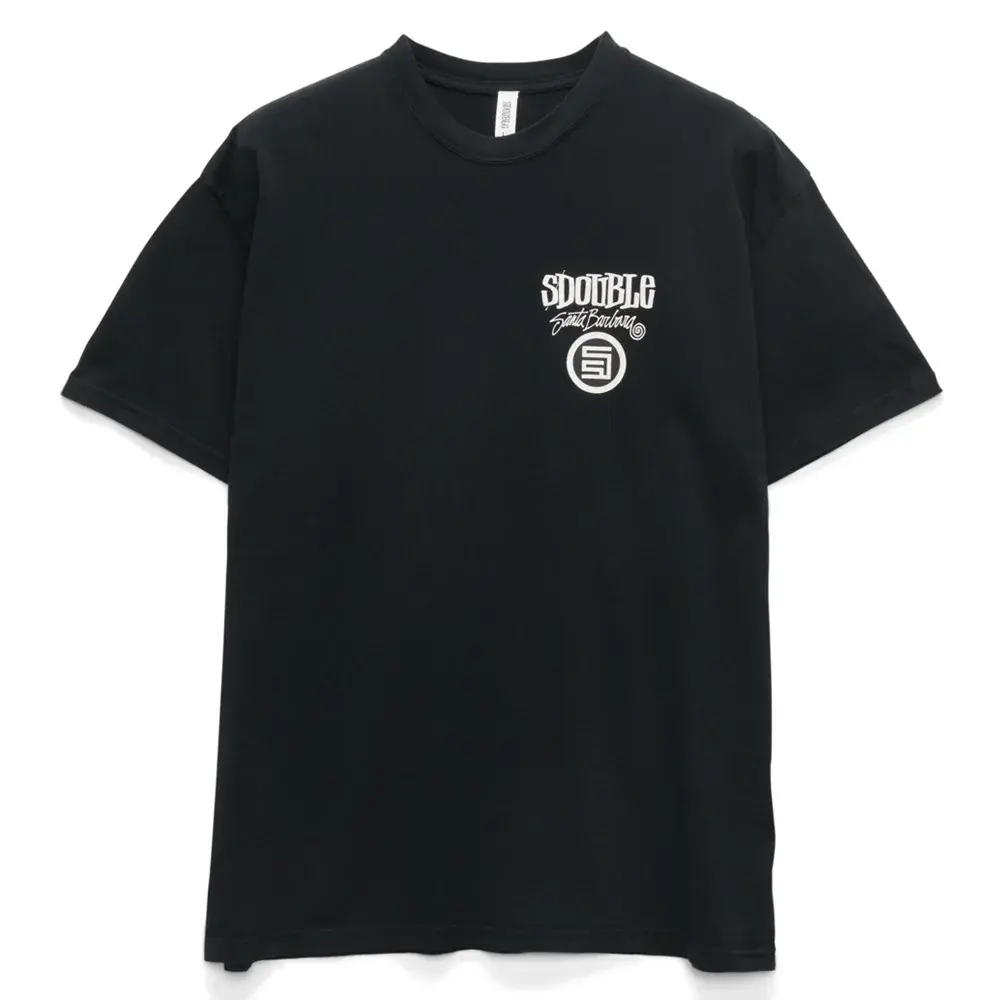 S-Double Combo Platter Washed Black T-Shirt [Size: S]