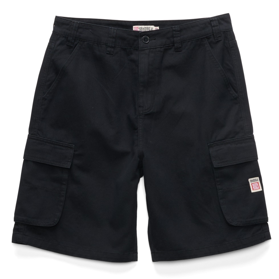 S-Double Cargo Black Work Shorts [Size: 30]