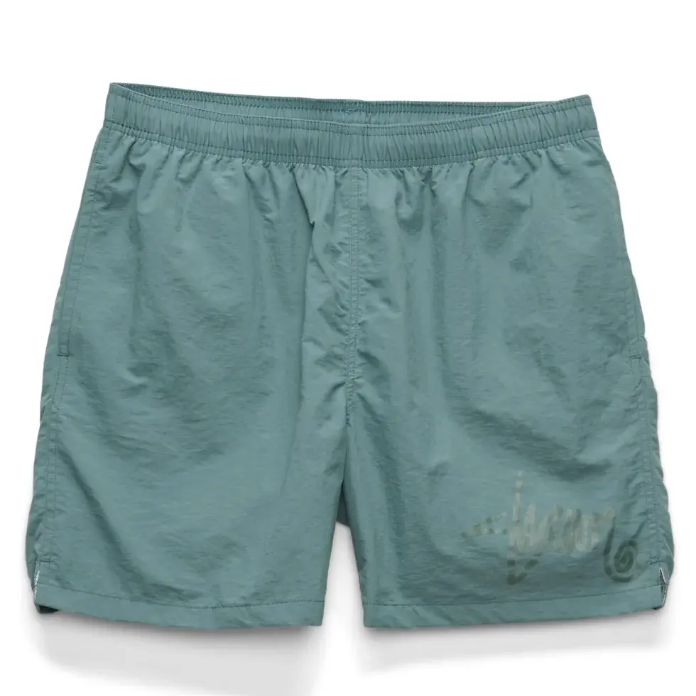 S-Double Nylon King Coast Dark Sage Green Boxer Shorts [Size: S]