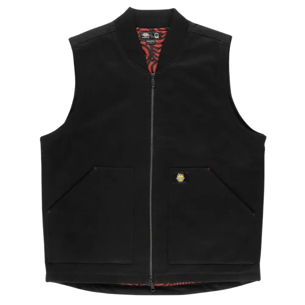 Dickies X Spitfire Black Vest [Size: M]