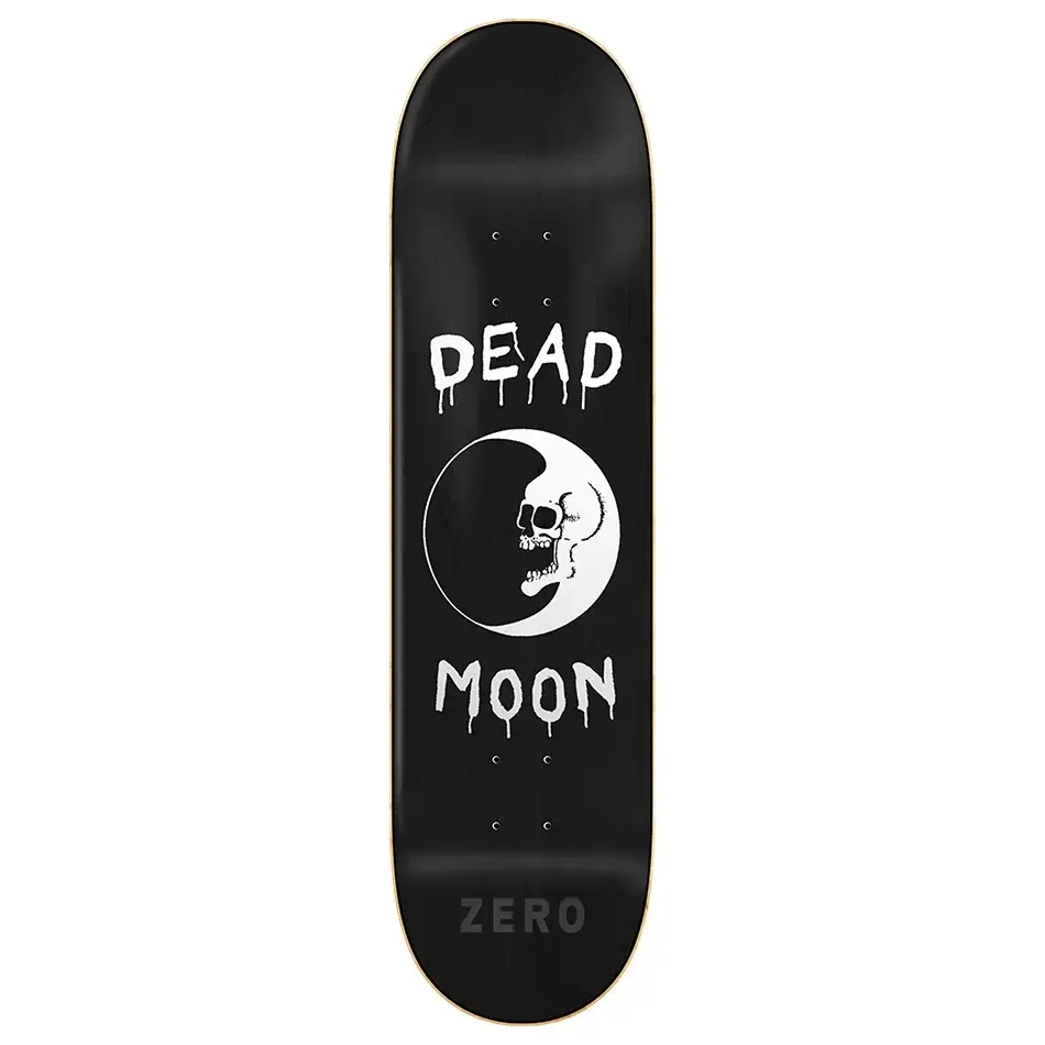 Zero Dead Moon Black White 8.25 Skateboard Deck