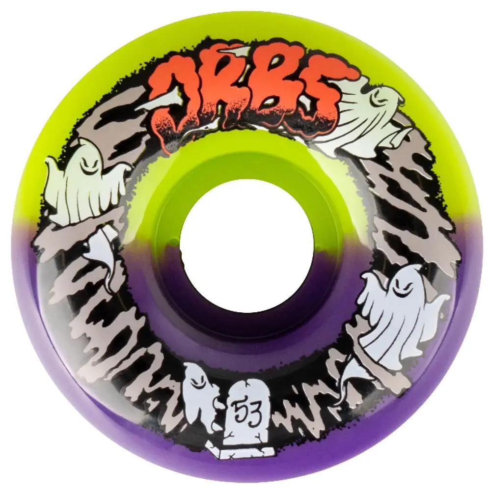 Welcome Orbs Apparitions Split Green Purple 99A 53mm Skateboard Wheels