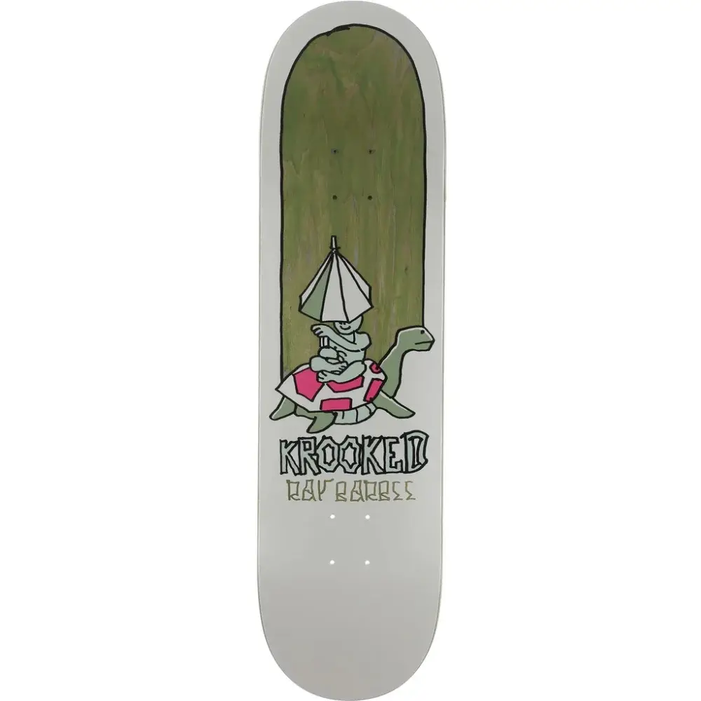 Krooked Parasol Barbee Green 8.62 Skateboard Deck