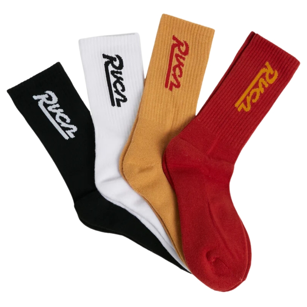 RVCA Seasonal V3 Multi 4 Pack Socks