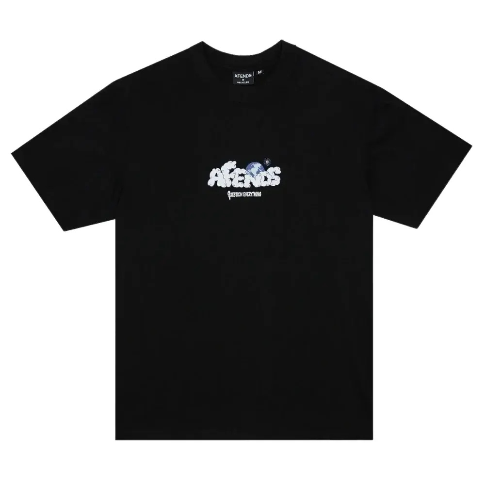 Afends Chem Trails Retro Black T-Shirt [Size: M]