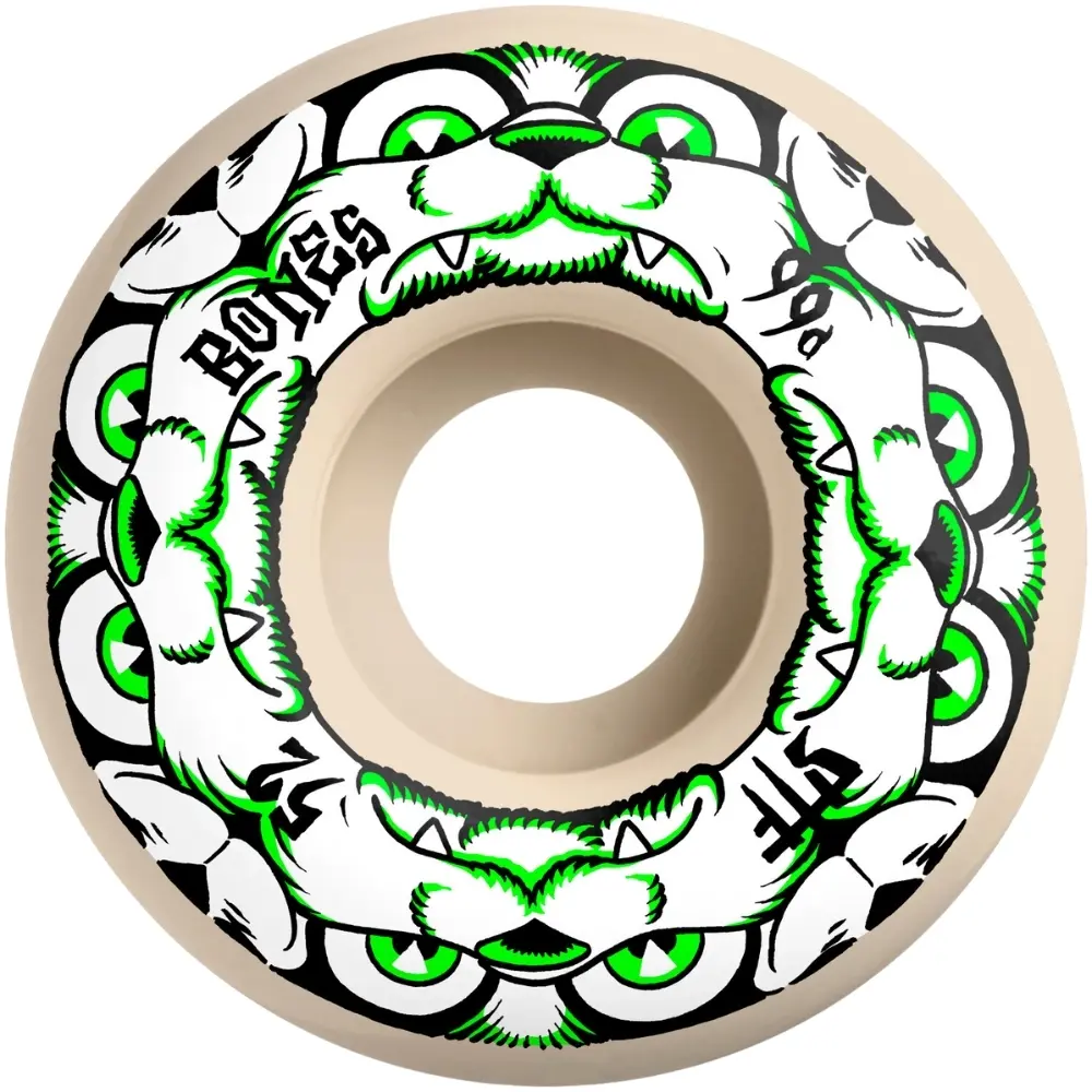 Bones Dog Night Wide STF V4 99A 52mm Skateboard Wheels