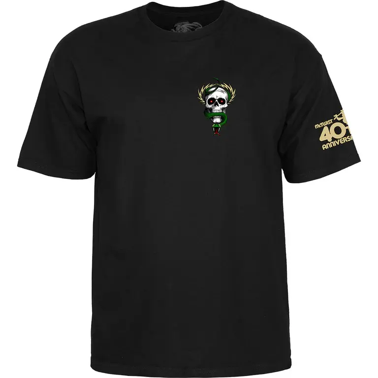 Powell Peralta McGill 40th Anniversary Black T-Shirt [Size: S]