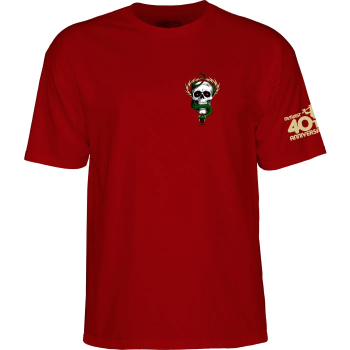 Powell Peralta McGill 40th Anniversary Garnet T-Shirt [Size: M]