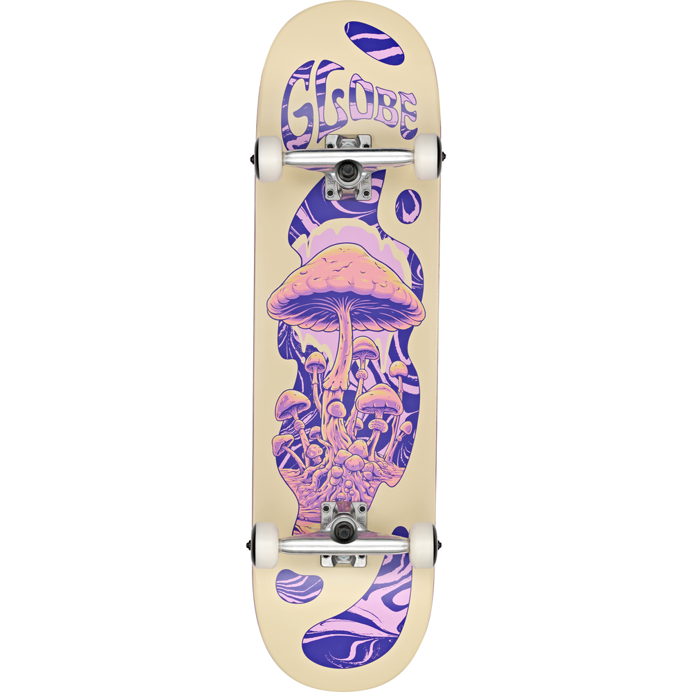 Globe G1 Mind Expansion Off White Purple 8.5 Complete Skateboard