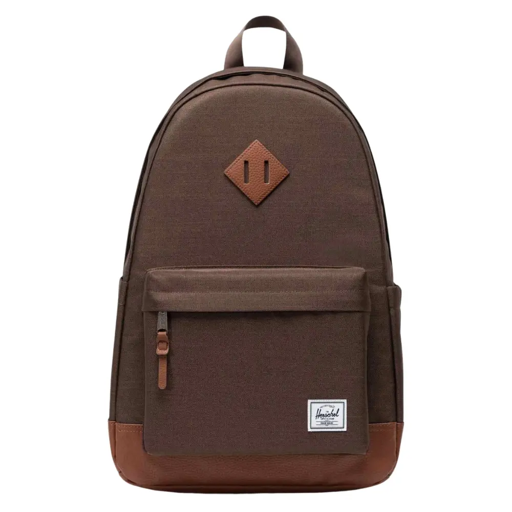 Herschel Heritage 24L Chocolate Brown Crosshatch Tan Backpack