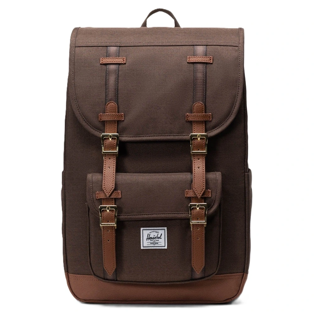 Herschel Little America Mid 20L Chocolate Brown Crosshatch Saddle Brown Backpack