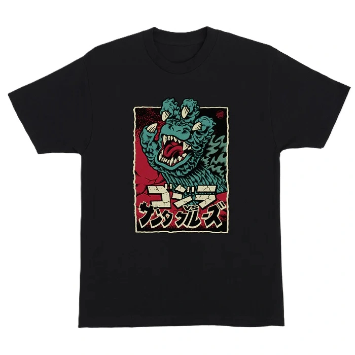 Santa Cruz X Godzilla Hand Black T-Shirt [Size: M]