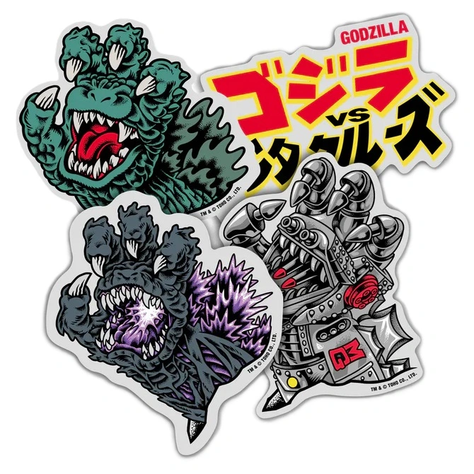 Santa Cruz X Godzilla Sticker Pack