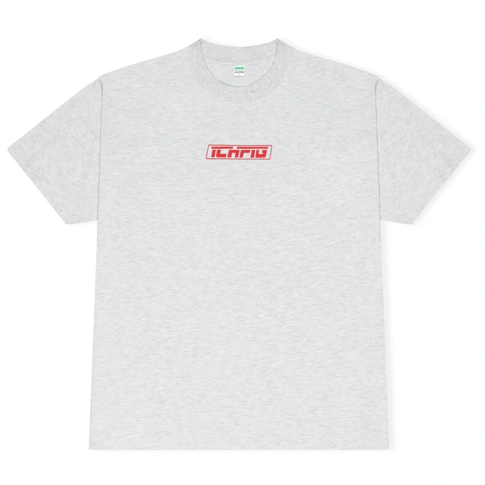 Ichpig Strike Logo White Marle Red T-Shirt [Size: M]