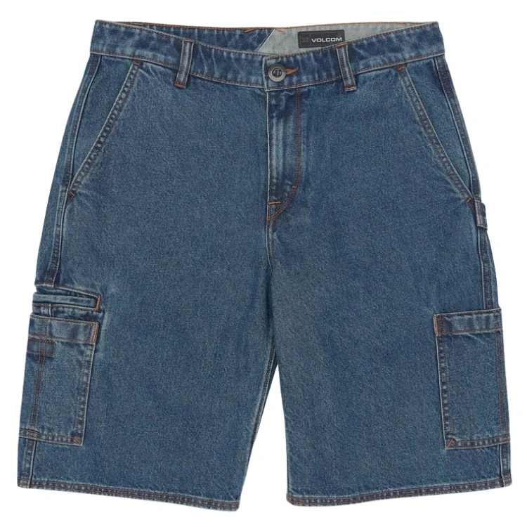 Volcom 1991 Utility Indigo Ridge Wash Denim Shorts [Size: 30]