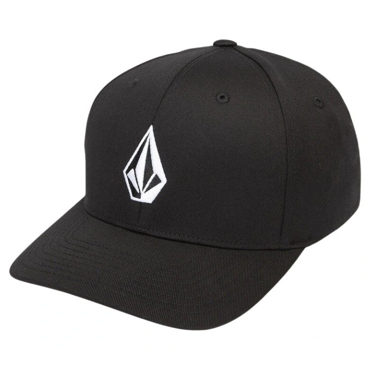 Volcom Full Stone Flexfit Black Hat [Size: S-M]