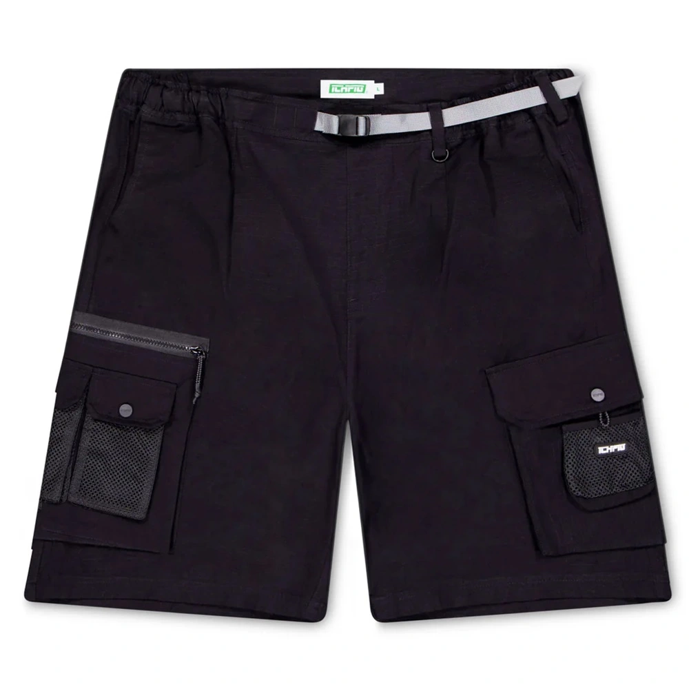 Ichpig Ripstop Terrain Black Cargo Shorts [Size: S]