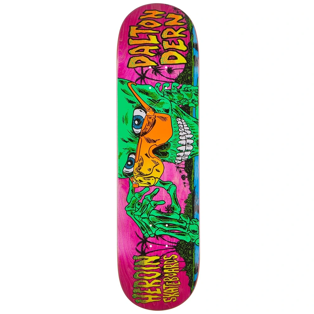 Heroin Dalton Dern Skeleton 8.5 Skateboard Deck