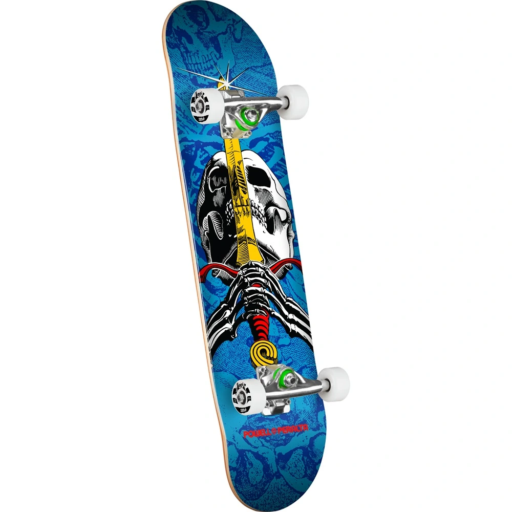 Powell Peralta Skull & Sword Blue 7.5 Complete Skateboard