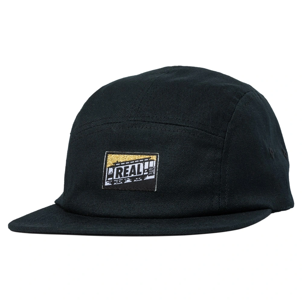 Real Skateboards Tough Threads Camper Black Strapback Hat