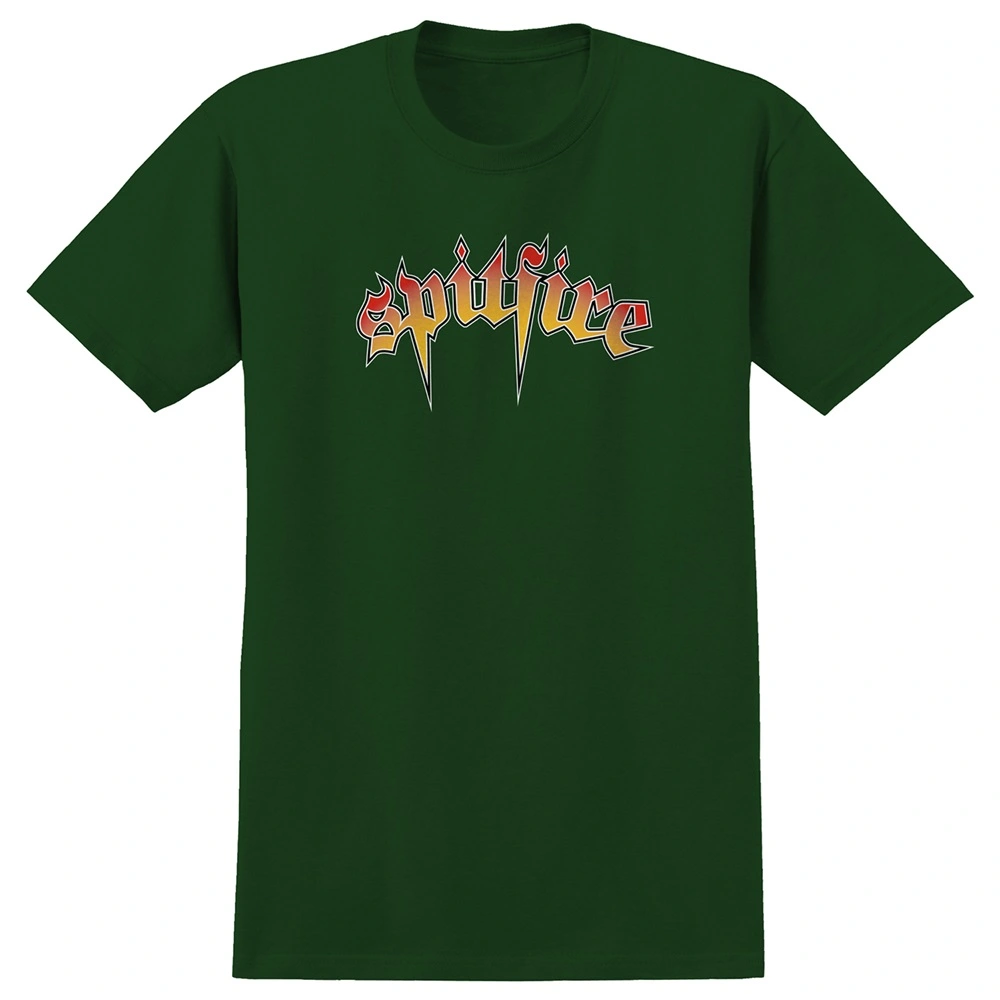 Spitfire Venom Script Forest Green T-Shirt [Size: M]