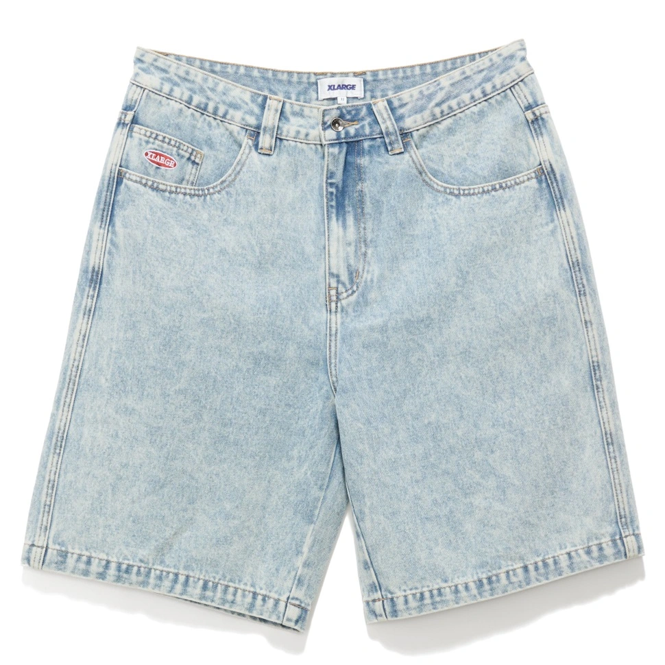 XLarge Bull Denim 91 Bleach Indigo Shorts [Size: 28]