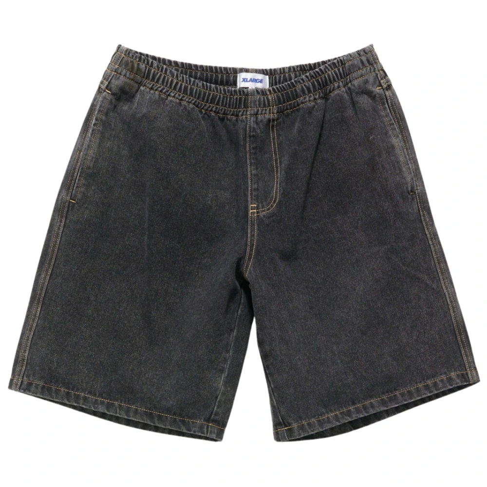 XLarge Bull Denim 91 Elastic Washed Black Denim Shorts [Size: 30]