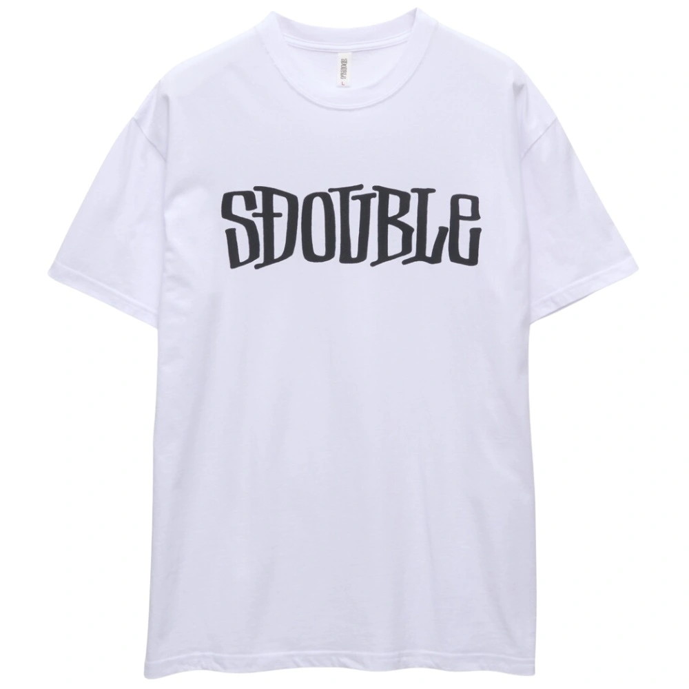 S-Double Design By White T-Shirt [Size: M]