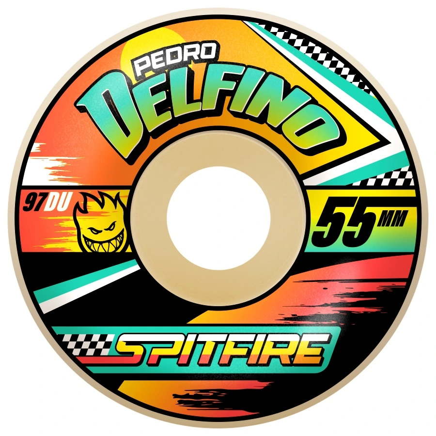 Spitfire Delfino Radials F4 97D 55mm Skateboard Wheels