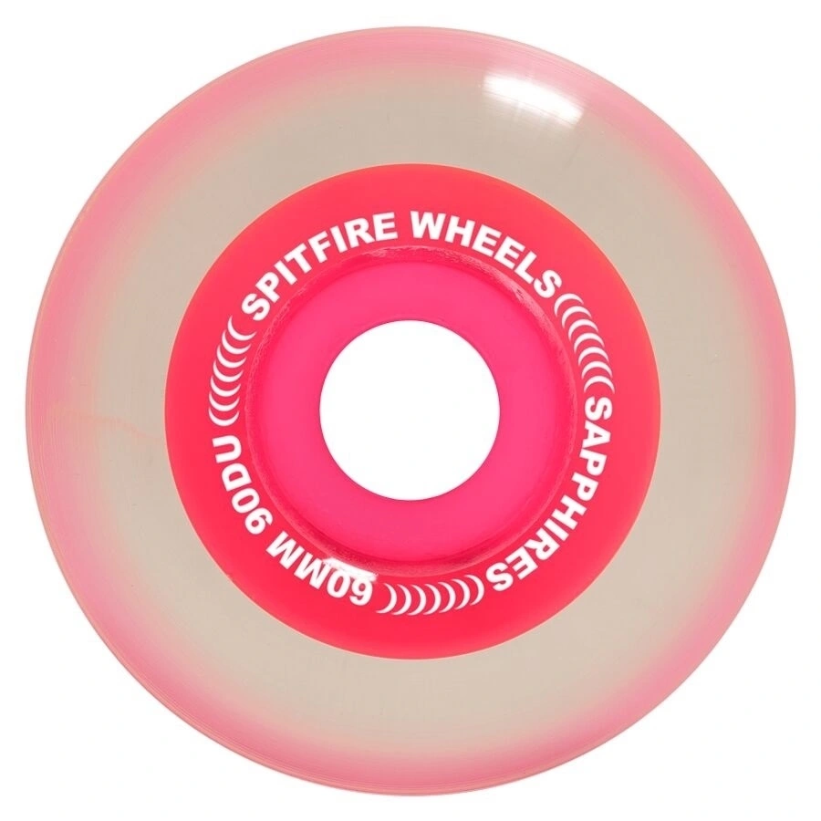 Spitfire Sapphire Neon Pink Conical Full 90D 60mm Skateboard Wheels