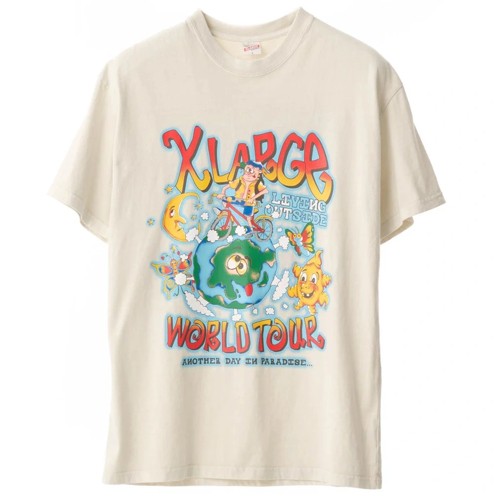 XLarge World Tour Pigment Thrift White T-Shirt [Size: M]