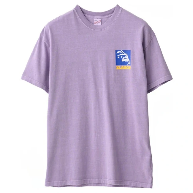 XLarge Square Pigment Washed Purple T-Shirt [Size: S]