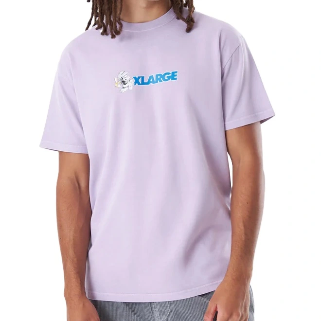 XLarge Banana Boxy Pigment Washed Purple T-Shirt [Size: L]