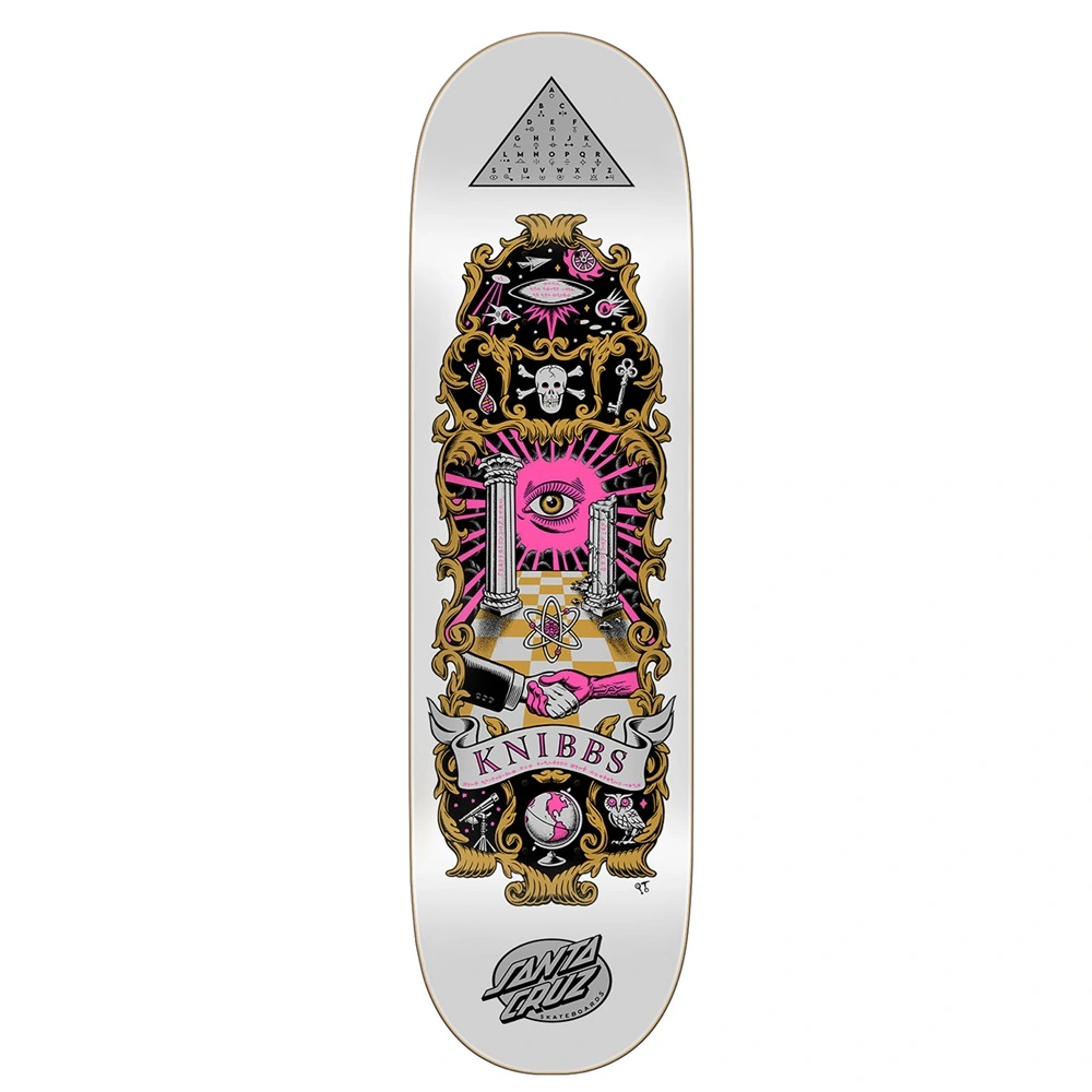 Santa Cruz Cryptic Knibbs 8.5 Skateboard Deck