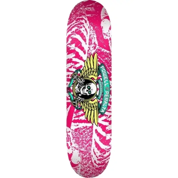 Powell Peralta Winged Ripper White Pink 7.0 Skateboard Deck