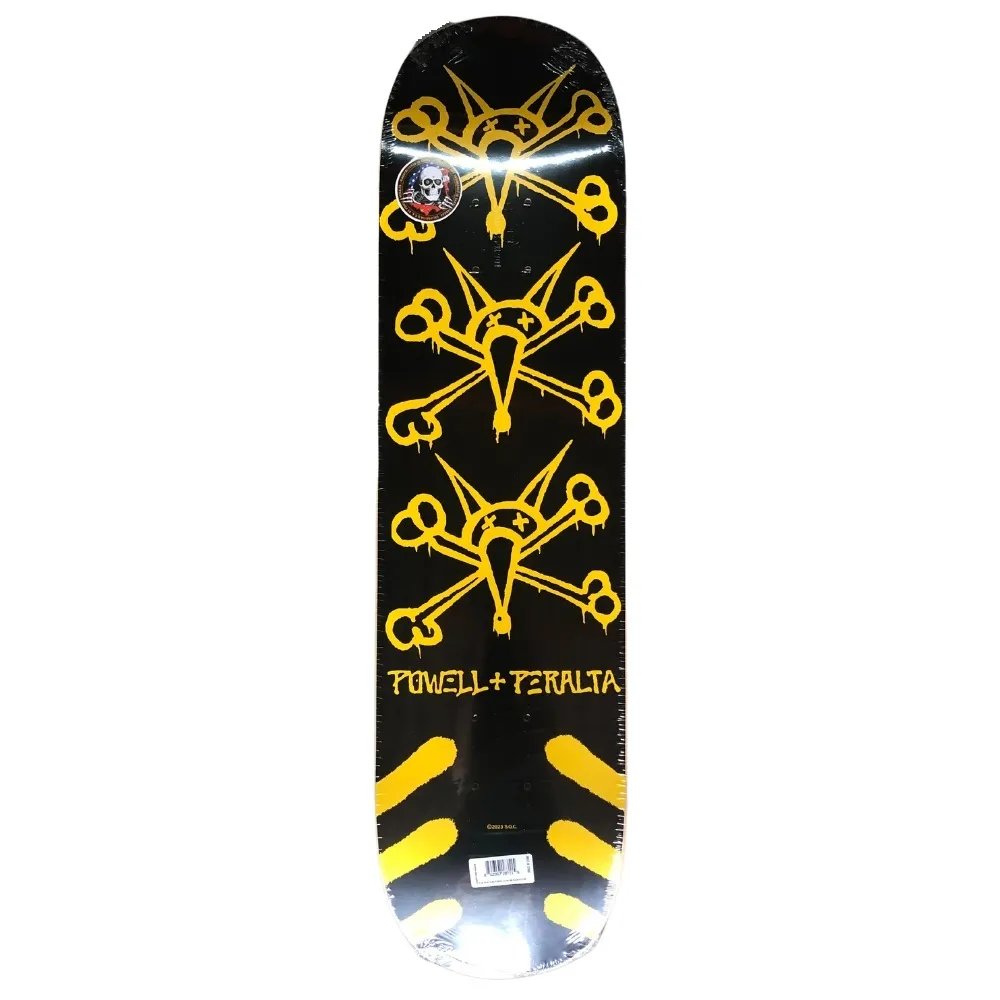 Powell Peralta Vato Rats Black Yellow 8.0 Skateboard Deck