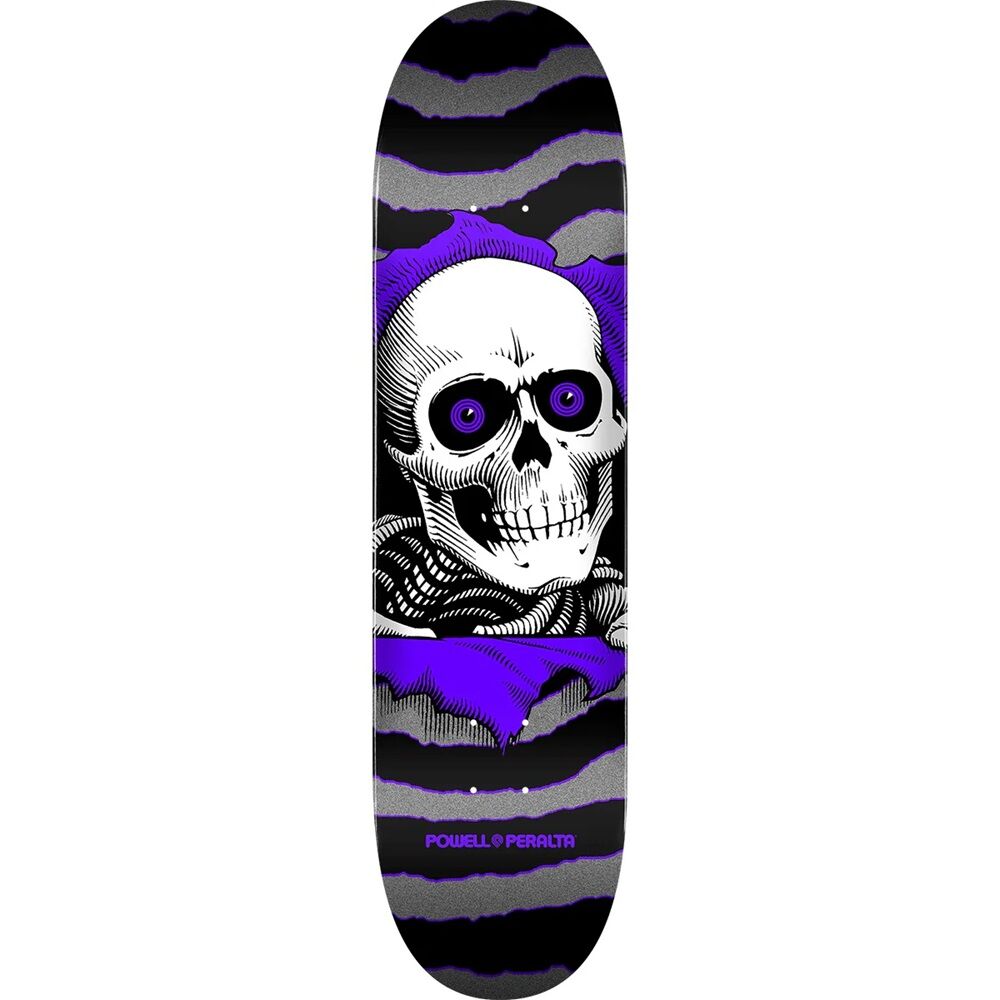 Powell Peralta Ripper One Off Silver Purple 7.5 Skateboard Deck