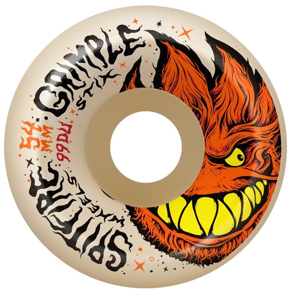 Spitfire Grimple Head Lock In Full Natural F4 99D 54mm Skateboard Wheels