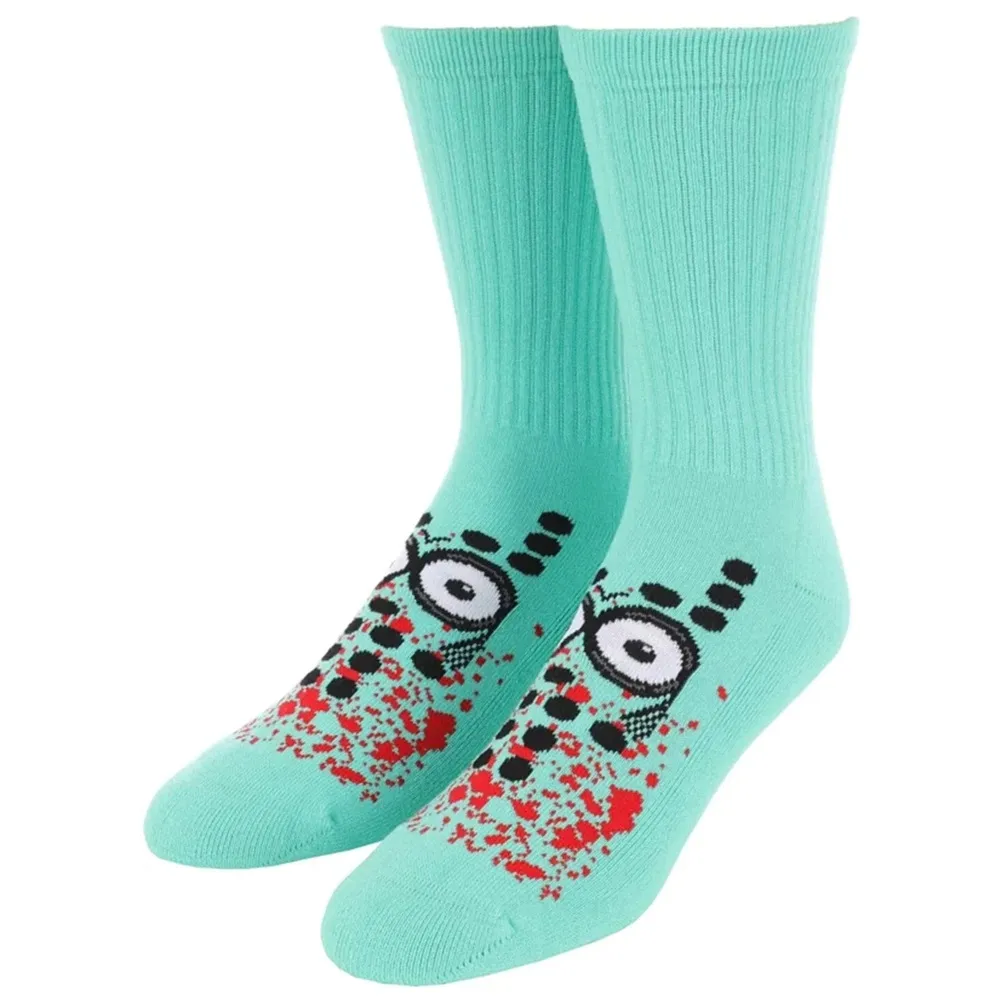 Heroin Curb Killer Teal Socks