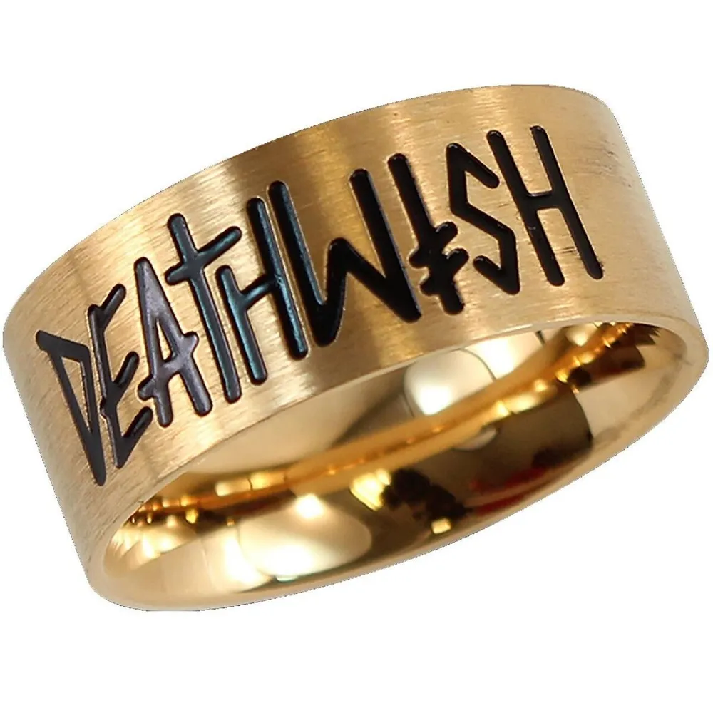 Deathwish Deathspray Gold Ring [Size: S]